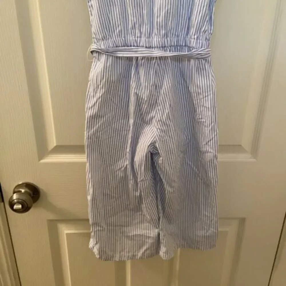 Gymboree Striped Jumpsuit Romper Blue White Girls Size 5
